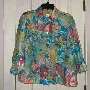 Like New Ruby Roads Sheer Jacket Size 18
